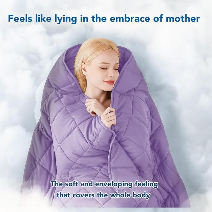 Topcee Weighted Blanket Soft Cooling Heavy Blanket Sleeping, Apply to 240-260 - Image 4
