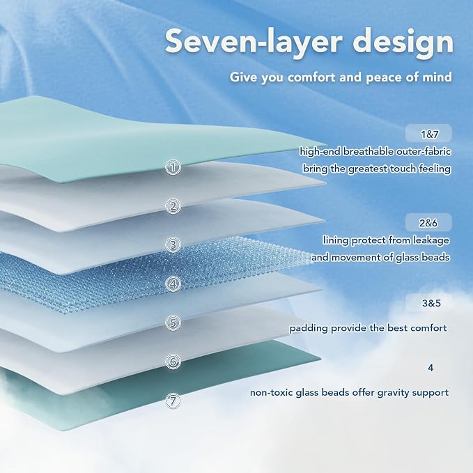 Topcee Weighted Blanket for Adults Queen Size Soft Cooling Heavy Blanket - Image 6
