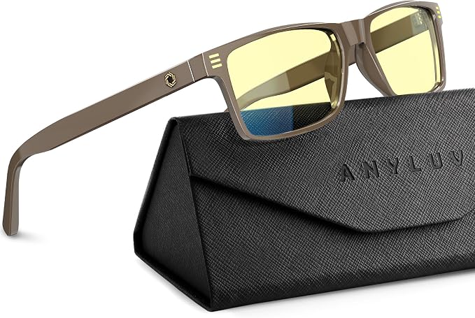 ANYLUV Blue Light Glasses Men Woman, Eye Strain Relief Eye Protection by ANYLUV