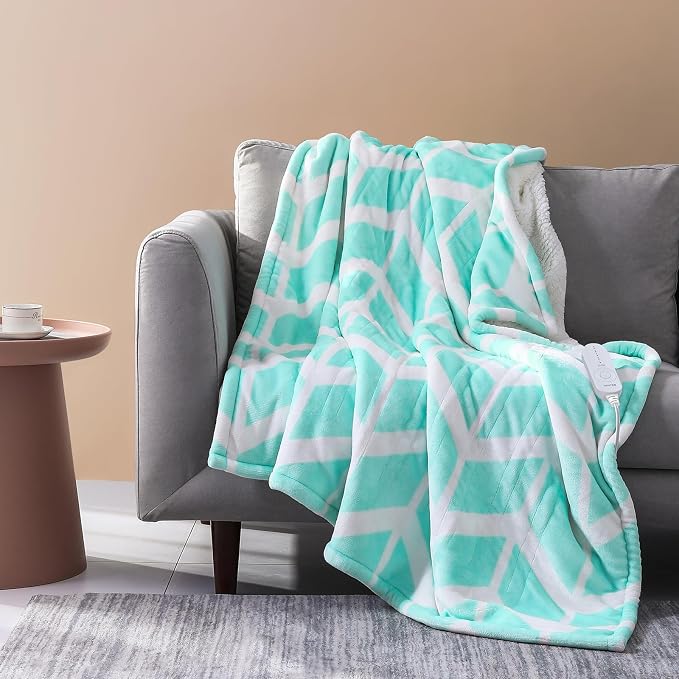 VENTIMI Electric Blanket Heated Throw, Fast Heating Blankets by VENTIMI