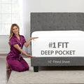 White Fitted Sheet – Twin Fitted Sheets Only – Microfiber Fitted Sheets 1 Pack by DeaLuxeBedding