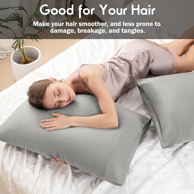 Pillowcases Standard Size 2 Pack, Cooling Viscose Pillow Cases - Image 6