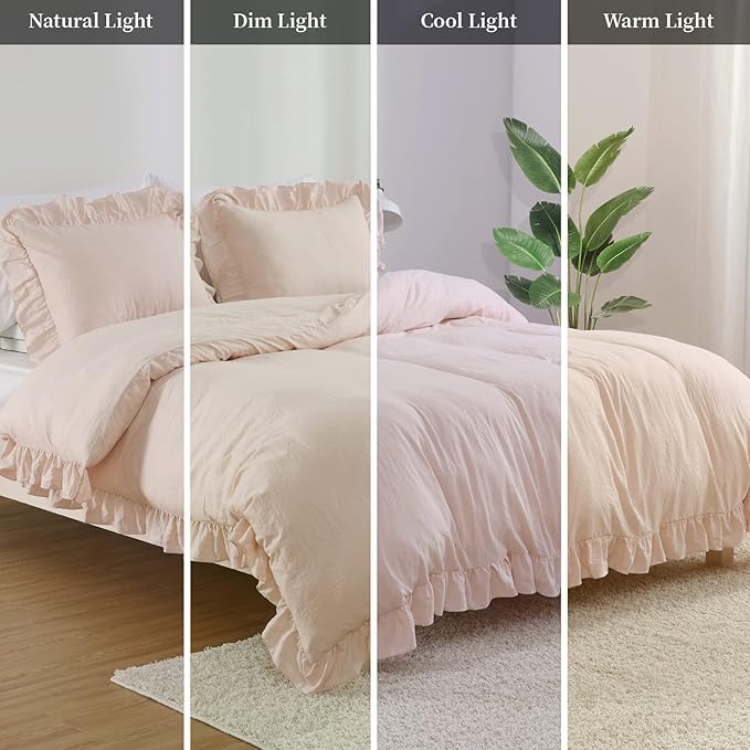 Ruffle Duvet Cover King Size, 104x90 in - Image 7