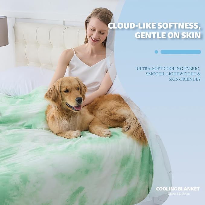 Cooling Blanket Throw Size for Hot Sleepers Ultra Lightweight & Breathable - Image 2