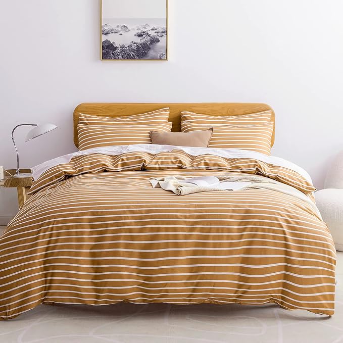 JELLYMONI Queen Duvet Cover Set, Cotton Duvet Cover 3 Pieces by JELLYMONI