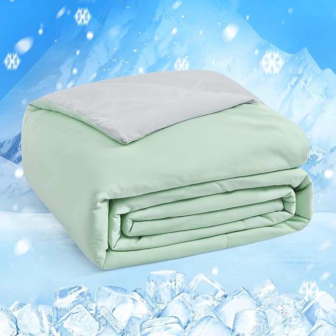 HOMFINE Cooling Comforter Japanese Double-Sided Cold Tech Fabric Cooling Blanket by HOMFINE