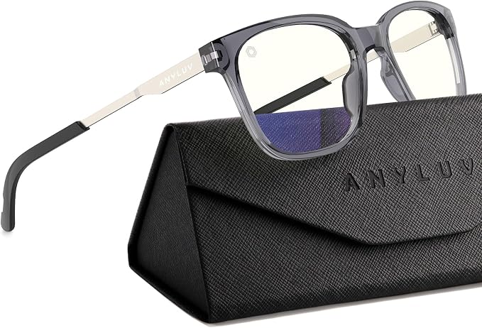 ANYLUV Blue Light Glasses for Men, Lightweight Computer Gaming Glasses by ANYLUV