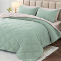 MUXHOMO 7 Pieces Queen Comforter Set, Reversible Bed in a Bag Queen Size by MUXHOMO