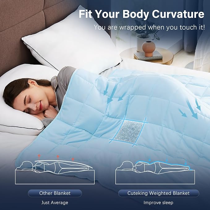 CuteKing Weighted Blanket for Adults: Weighted Blanket - Image 5