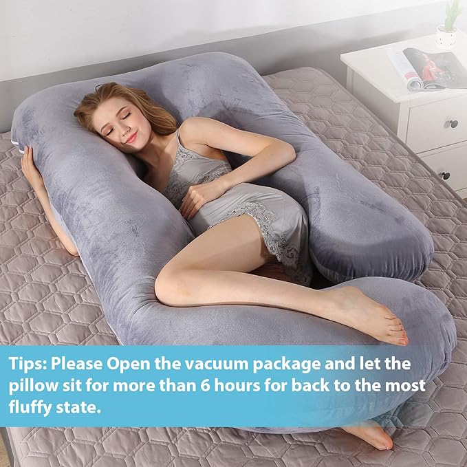 BATTOP Pregnancy Pillow for Sleeping, Full Body Maternity Pillow - Image 5