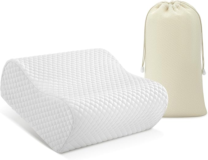 AM AEROMAX Travel Contour Memory Foam Pillow, Cervical Pillow by AMAEROMAX