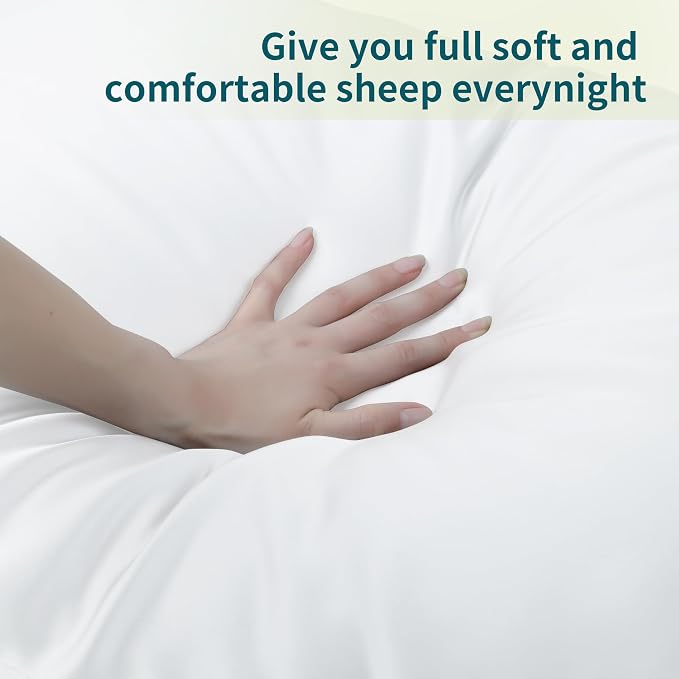 1 Pack Body Size Bamboo Viscose Zippered Pillow Case, 400 Thread Count Cooling - Image 6
