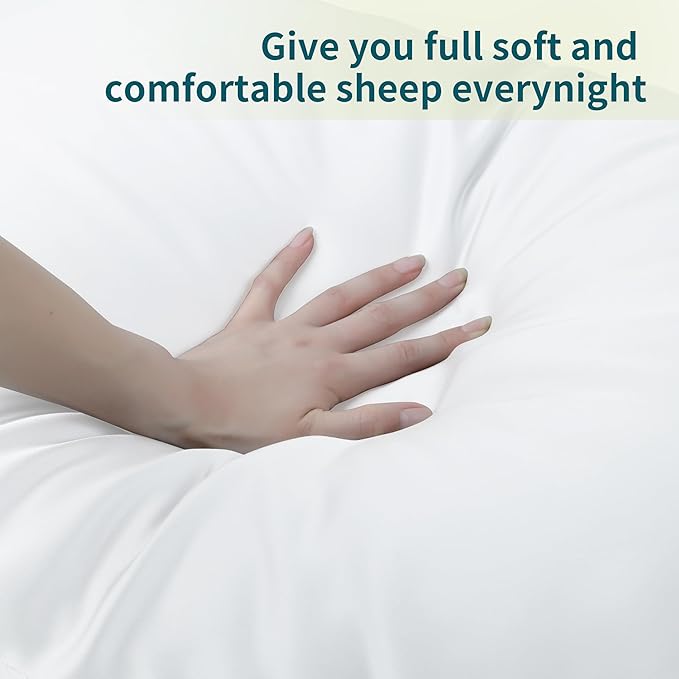 4-Pack Bamboo Viscose Zippered Pillow Cases Queen Size, 400 Thread Count - Image 5
