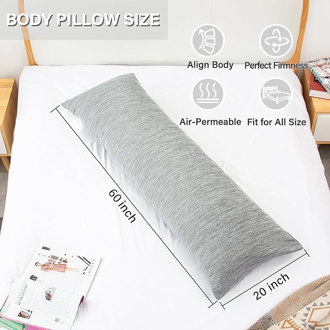 1 MIDDLE ONE Body Pillow, Memory Foam Body Pillows - Image 4