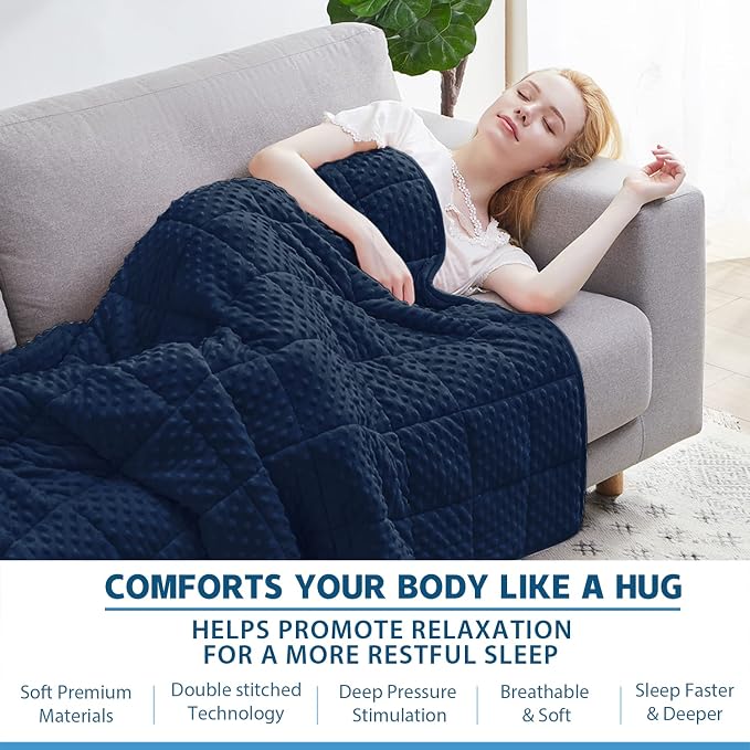 Huloo Sleep Weighted Blanket Twin 15lbs - Image 4