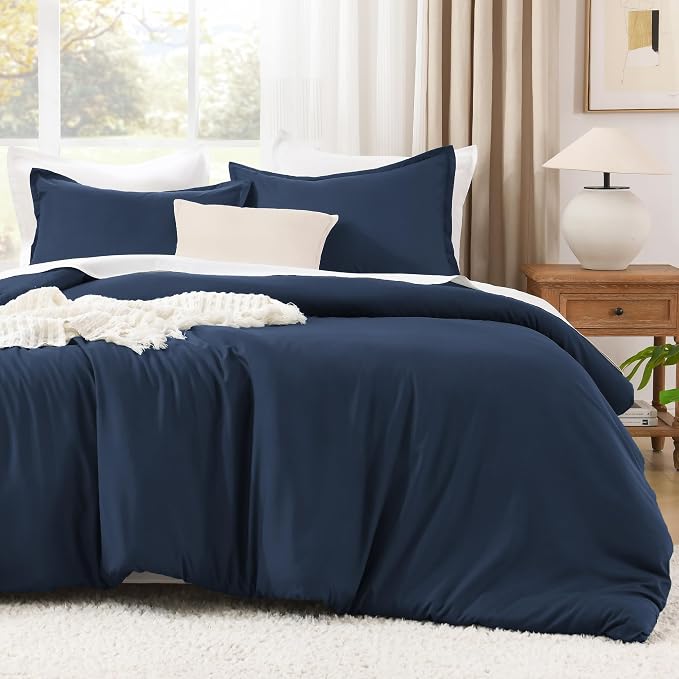 Litanika California King Comforter Set Navy Blue - Image 2