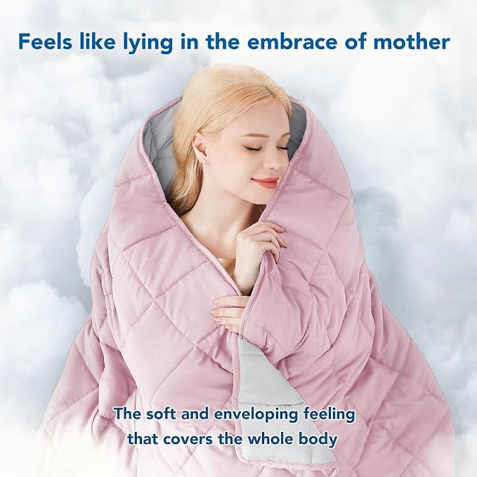 Topcee Weighted Blanket for Adults Queen Size Soft Cooling Heavy Blanket - Image 3