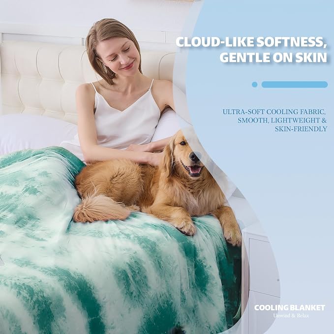 Cooling Blanket Throw Size for Hot Sleepers Ultra Lightweight & Breathable - Image 2