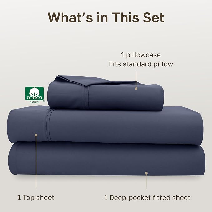 California Design Den Soft 100% Cotton Twin XL Bed Sheets Set, 400 Thread Count - Image 4