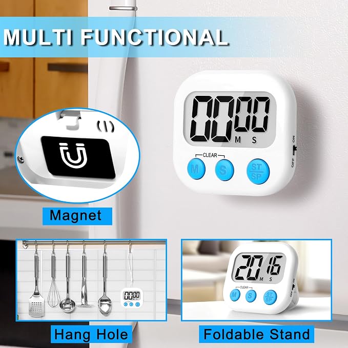 ZILLEEN Classroom Timer for Kids Teachers 4 Pack Digital Timers - Image 2