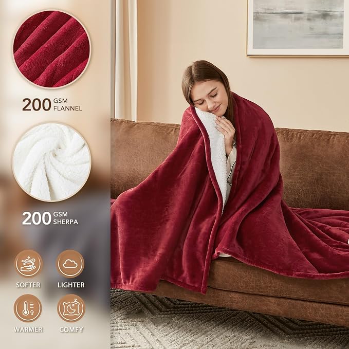 Homemate Electric Heated Blanket Twin Size - Image 2