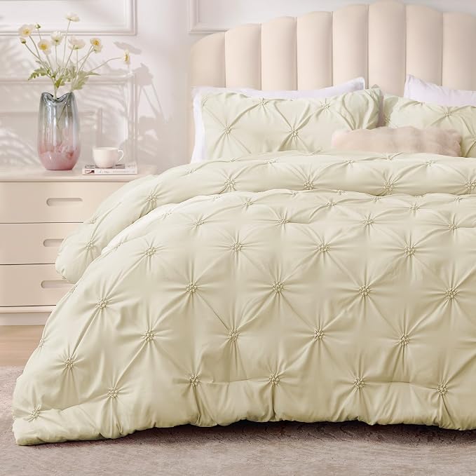 BEDELITE Beige King Size Comforter Set by BEDELITE