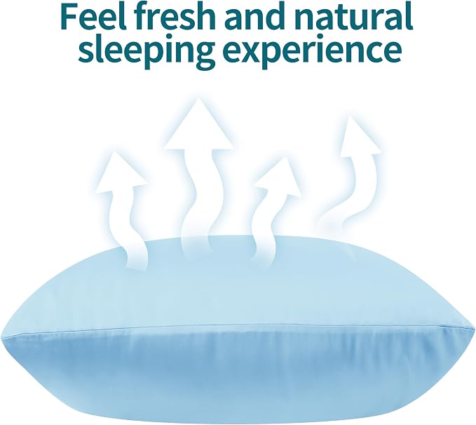 1 Pack Body Size Bamboo Viscose Zippered Pillow Case, 400 Thread Count Cooling - Image 5
