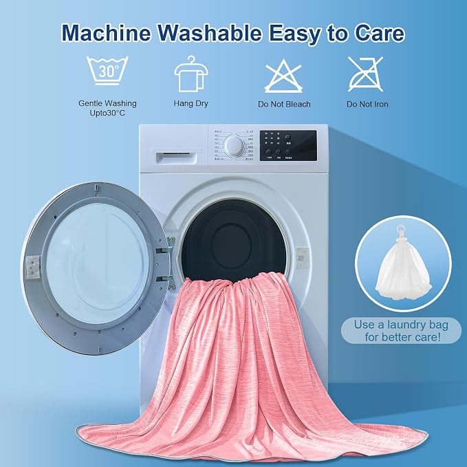 KMUSET Cooling Blanket Queen Size, Double Sided Summer Cooling Blankets - Image 7