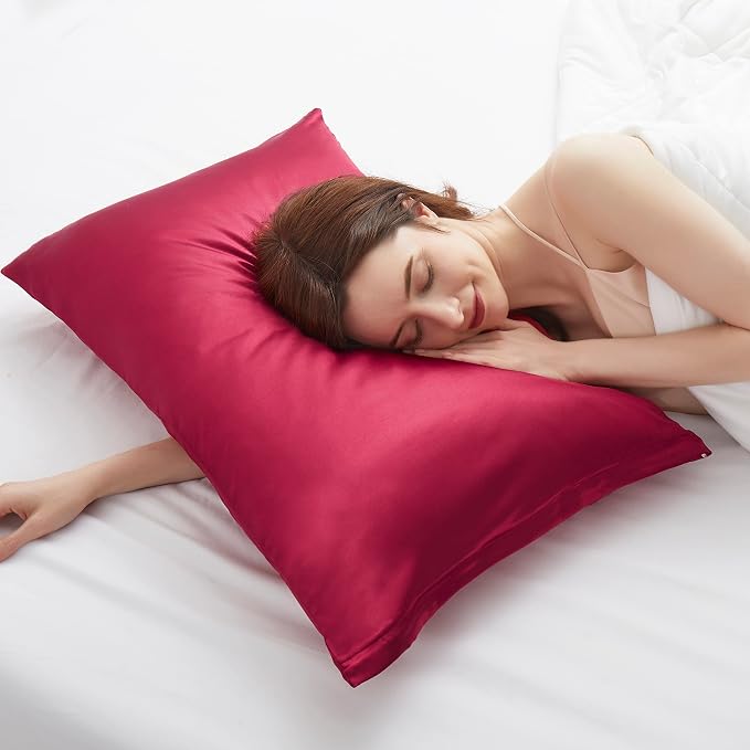 Satin Pillowcases with Zipper （20x30）, Queen Size Pillowcases Set of 2 - Image 5