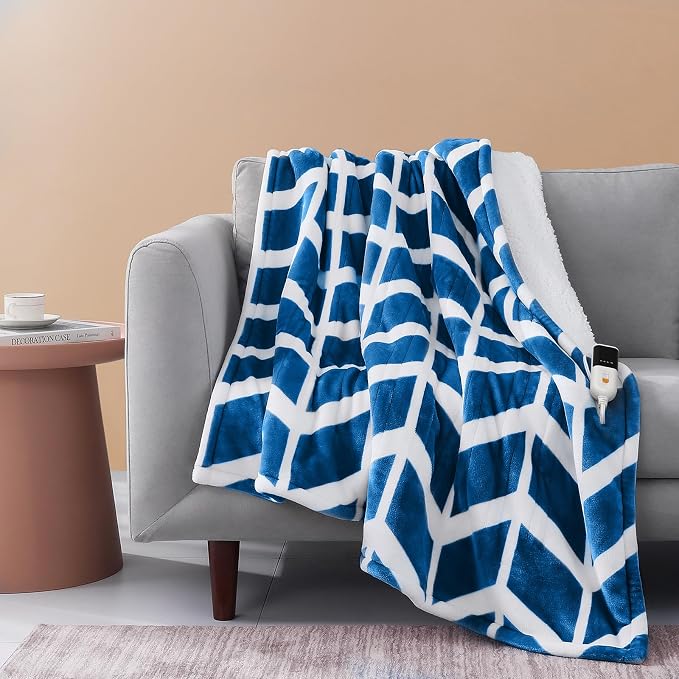 VENTIMI Electric Blanket Heated Throw, Fast Heating Blankets by VENTIMI