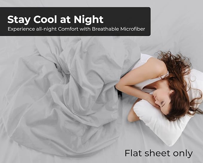 Royale Linens Twin Flat Sheet - Image 3