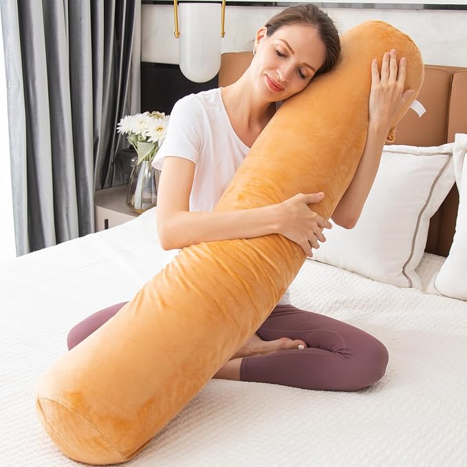 1 MIDDLE ONE Bolster Pillow for Bed, Long Round Body Pillow for Adults - Image 4