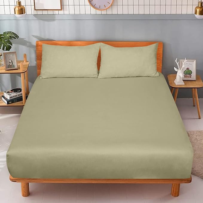 ROYALE LINENS 300 Thread Count 100% Long Staple Combed Cotton Fitted Sheet Twin - Image 9
