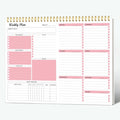 Weekly Planner Notepad Undated Weekly Goals Schedule Planner To Do List by RegoldenBook