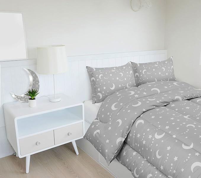 Utopia Bedding Moon Star Kids Comforter Set - Image 5