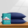 XOOX Linen 100% Egyptian Cotton Queen Pillow Cases Set of 2 by XOOXLinen