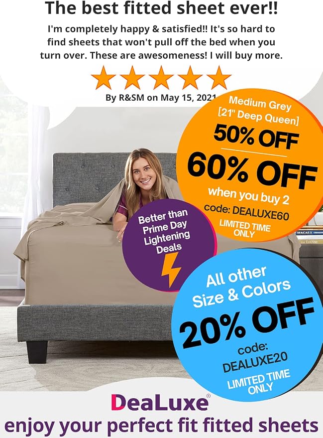 Kids Twin XL Fitted Sheet Real 16' Deep Pockets Fit Perfectly 14'18' Mattress & - Image 2