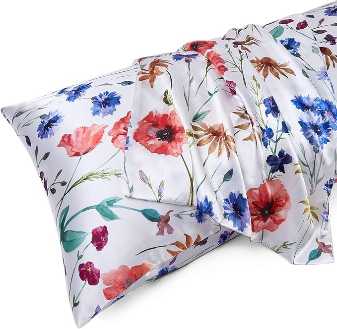 MR&HM Satin Body Pillow Cover, Soft and Breathable Body Pillow Case by MRHM