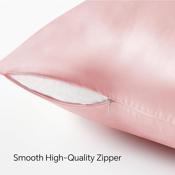 BEDELITE Satin Pillowcase with Zipper, Super Soft and Cooling Similar to Silk - Image 5