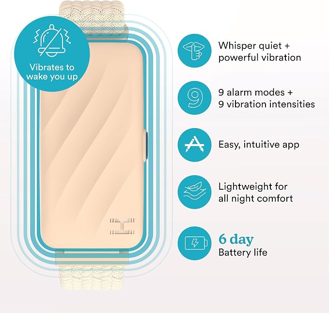 Homedics WakeBand Silent Vibrating Alarm Wristband, Ultra-Light Comfortable - Image 3