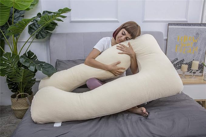 MOON PINE Pregnancy Pillow, U Shaped Full Body Pillow - Image 6