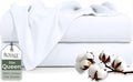 Royale Linens 100% Organic Cotton Queen 2 Pack Flat Sheet Only by ROYALELINENS