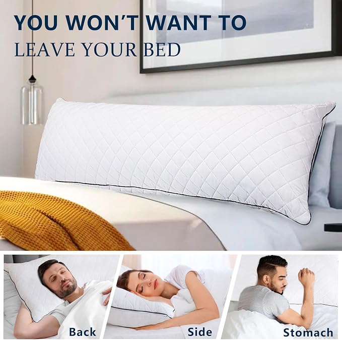 1 MIDDLE ONE Body Pillow, Memory Foam Body Pillows - Image 5