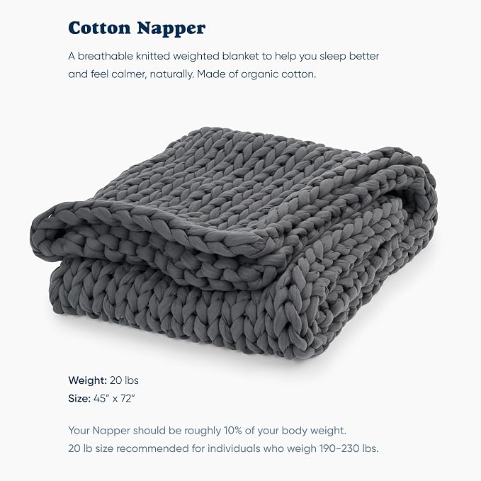 Bearaby Cotton Hand-Knit Weighted Blankets - Image 2