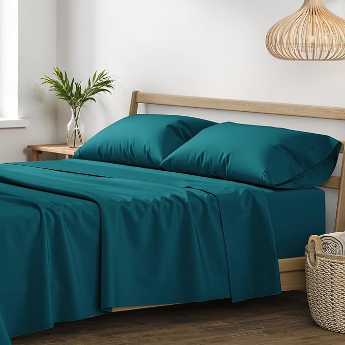 XOOX Linen 100% Egyptian Cotton Sheets King Size by XOOXLinen