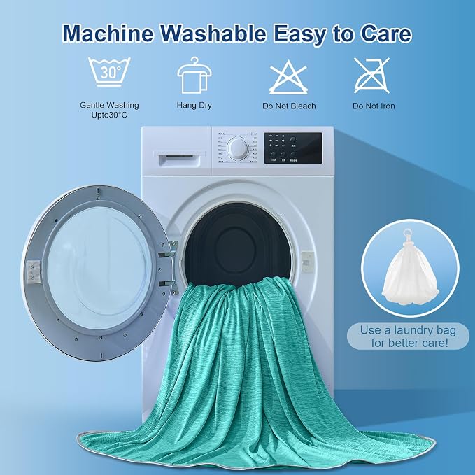 KMUSET Cooling Blanket Queen Size, Double Sided Summer Cooling Blankets - Image 7