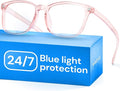 Gaoye Transparent Pink Blue Light Glasses by Gaoye