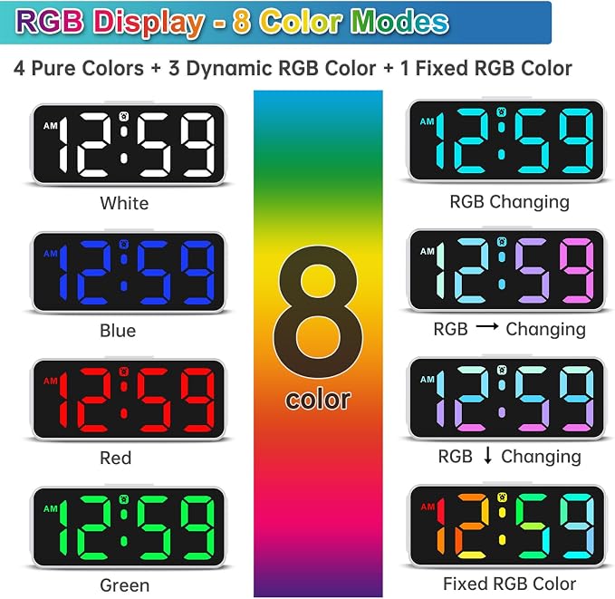 Peakeep Small Digital Alarm Clock Plug in - Image 2
