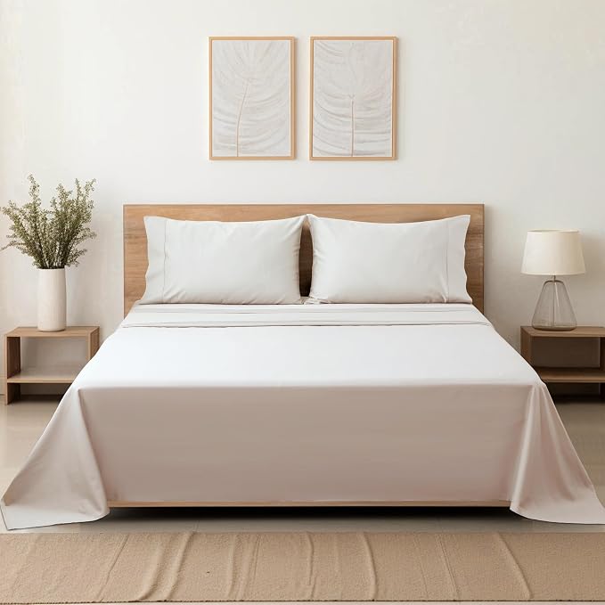 Cotton Cal King Flat Sheet Only, 600 Thread Count 100% Egyptian Cotton Top - Image 8
