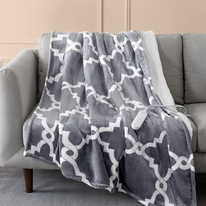 VENTIMI Electric Heated Blanket Throw, Heating Blanket by VENTIMI